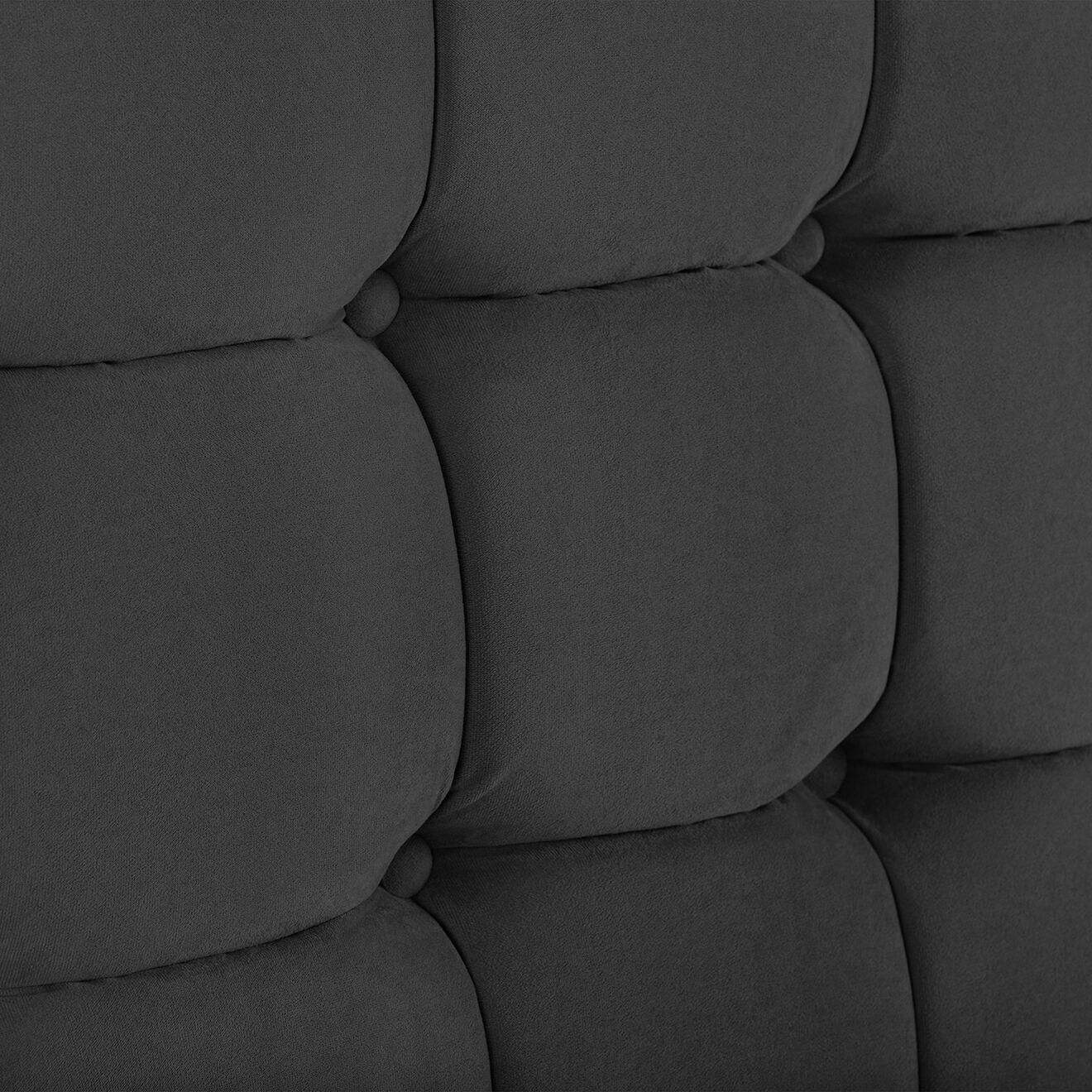 Kooko Home Tête de lit Ré gris foncé - 160x120 cm