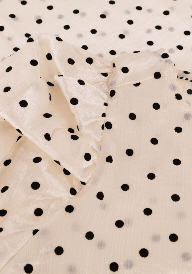 beige co'couture blouses dilan dot blouse