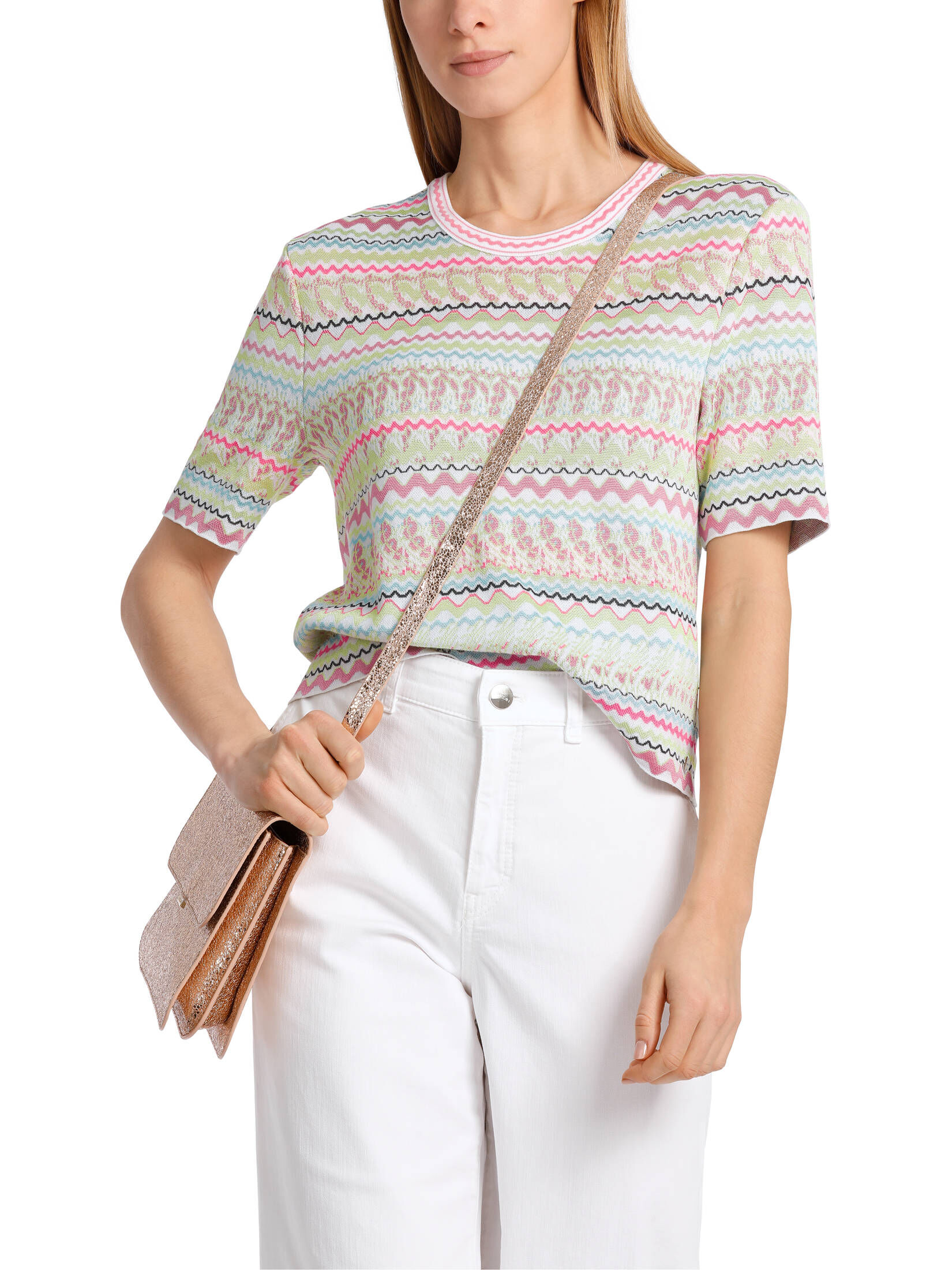 Marc Cain| Damen Strickpullover Kurzarm