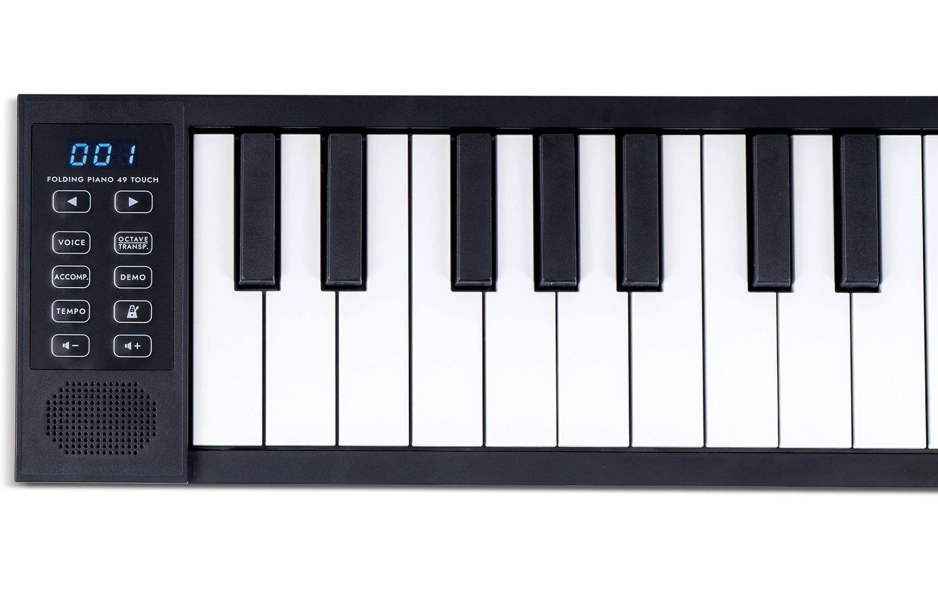 Keyboard Foldable Keyboard 49 Touch SchwarzFaltbares Keyboard mit 49 Tasten und Anschlagdynamik