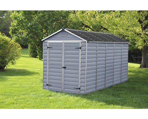 Palram Canopia Skylight 6x12 tuinhuis met vloer, 185,5 x 380 cm, grijs