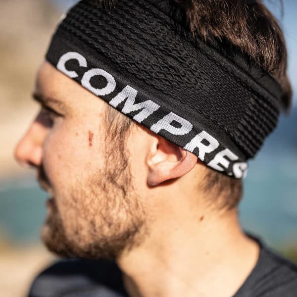 Bandeau running COMPRESSPORT HEADBAND ON/OFF BLACK