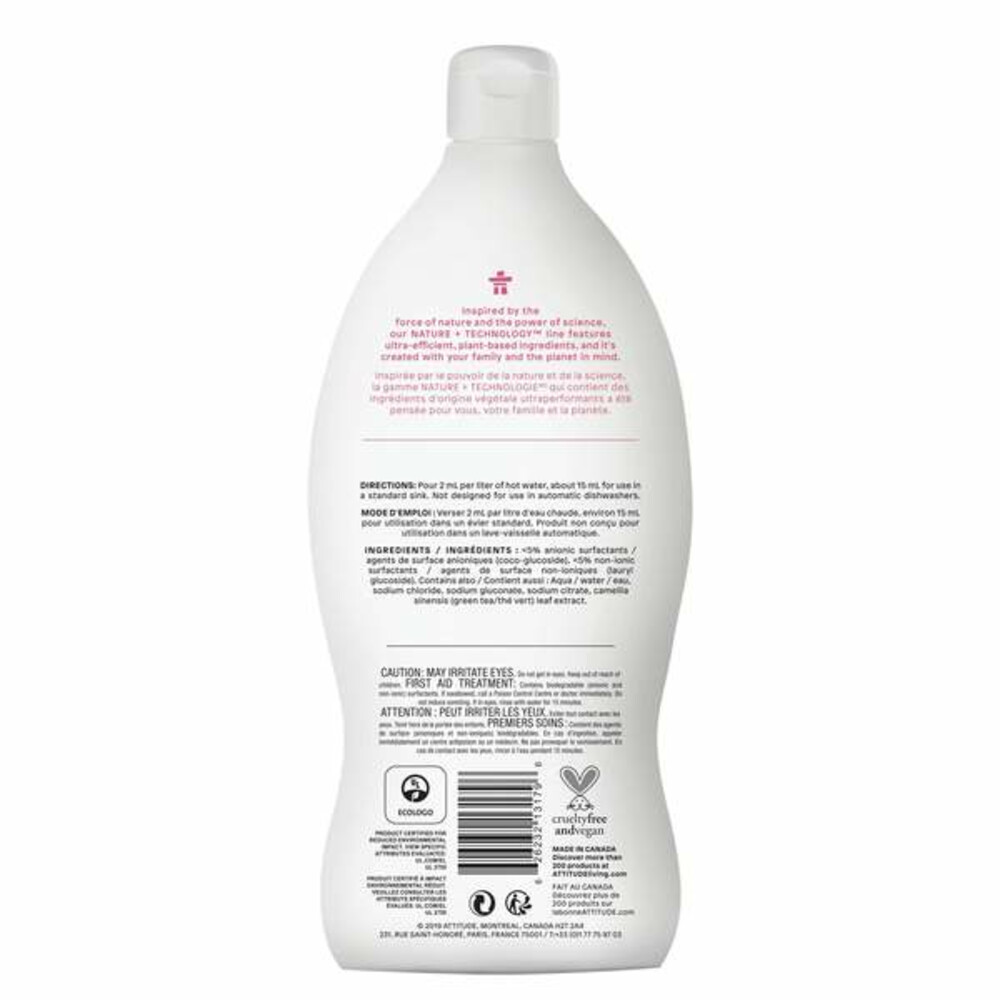 Attitude Little Ones Afwasmiddel Parfumvrij700 ml