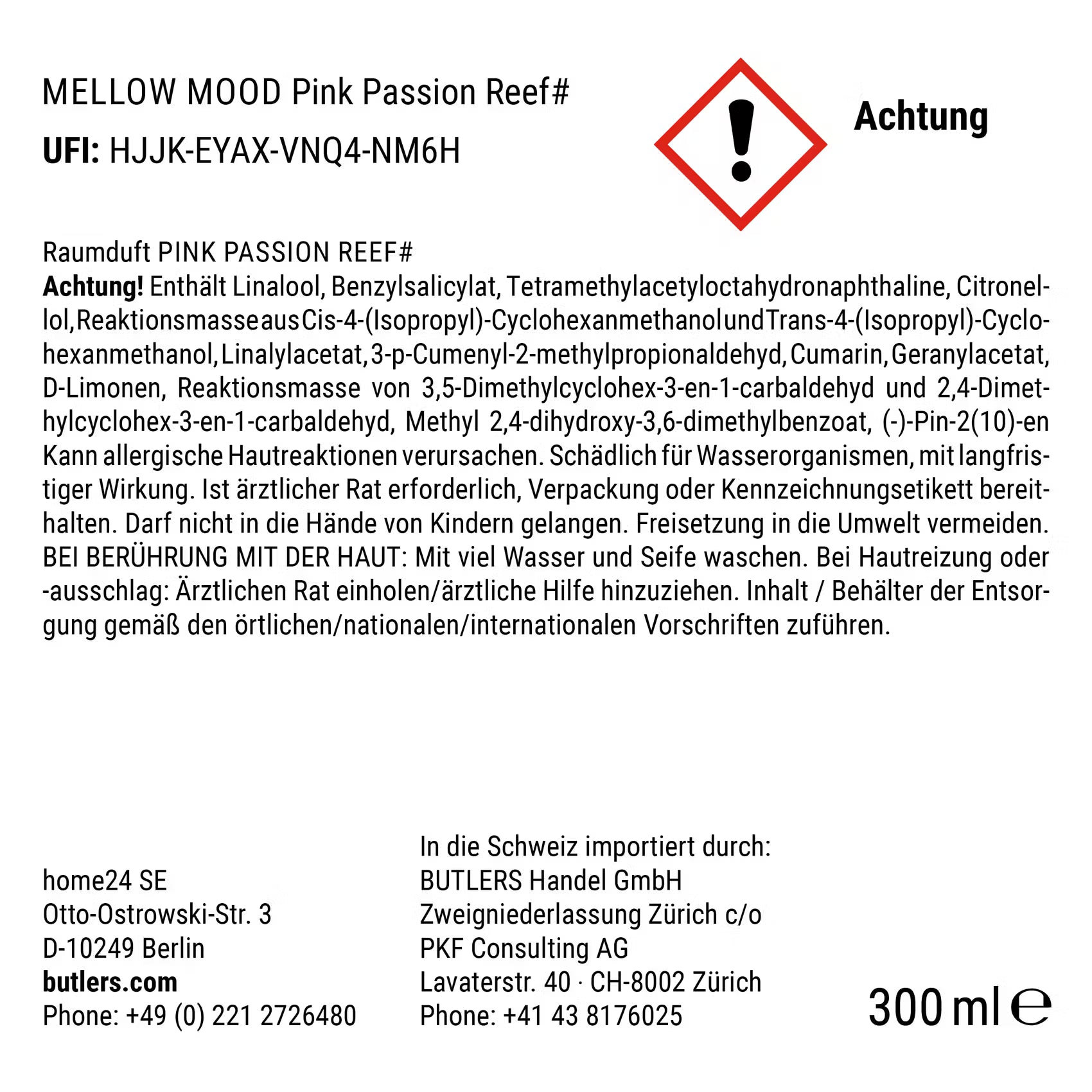 MELLOW MOOD Raumduft Pink Passion Reef