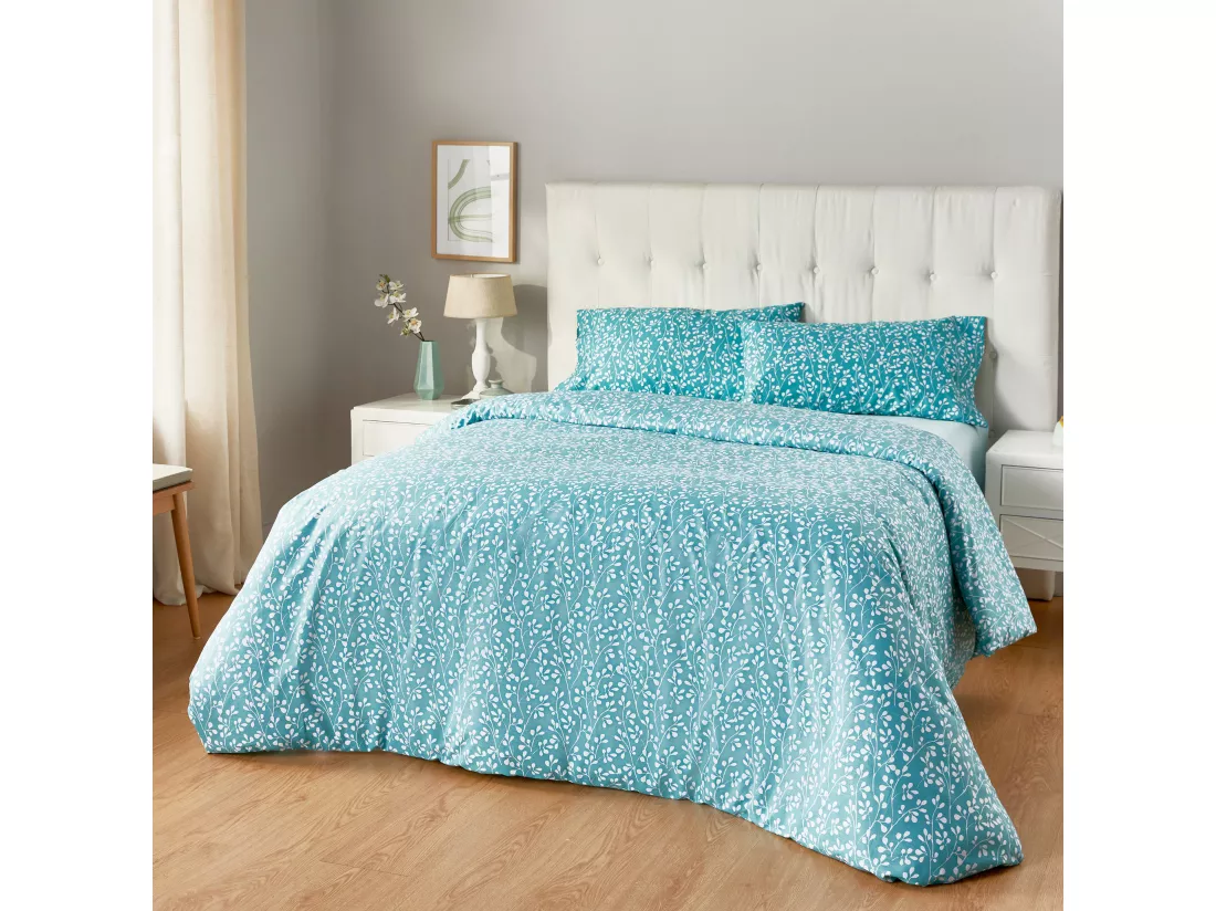 Housse de couette en coton 150 fils Vert