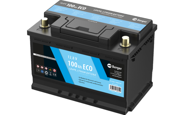 Berger LiFePO4 Lithium Batterie Eco 100 Ah 12V