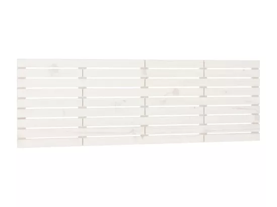 Tête de lit murale Blanc 166x3x63 cm Bois massif de pin
