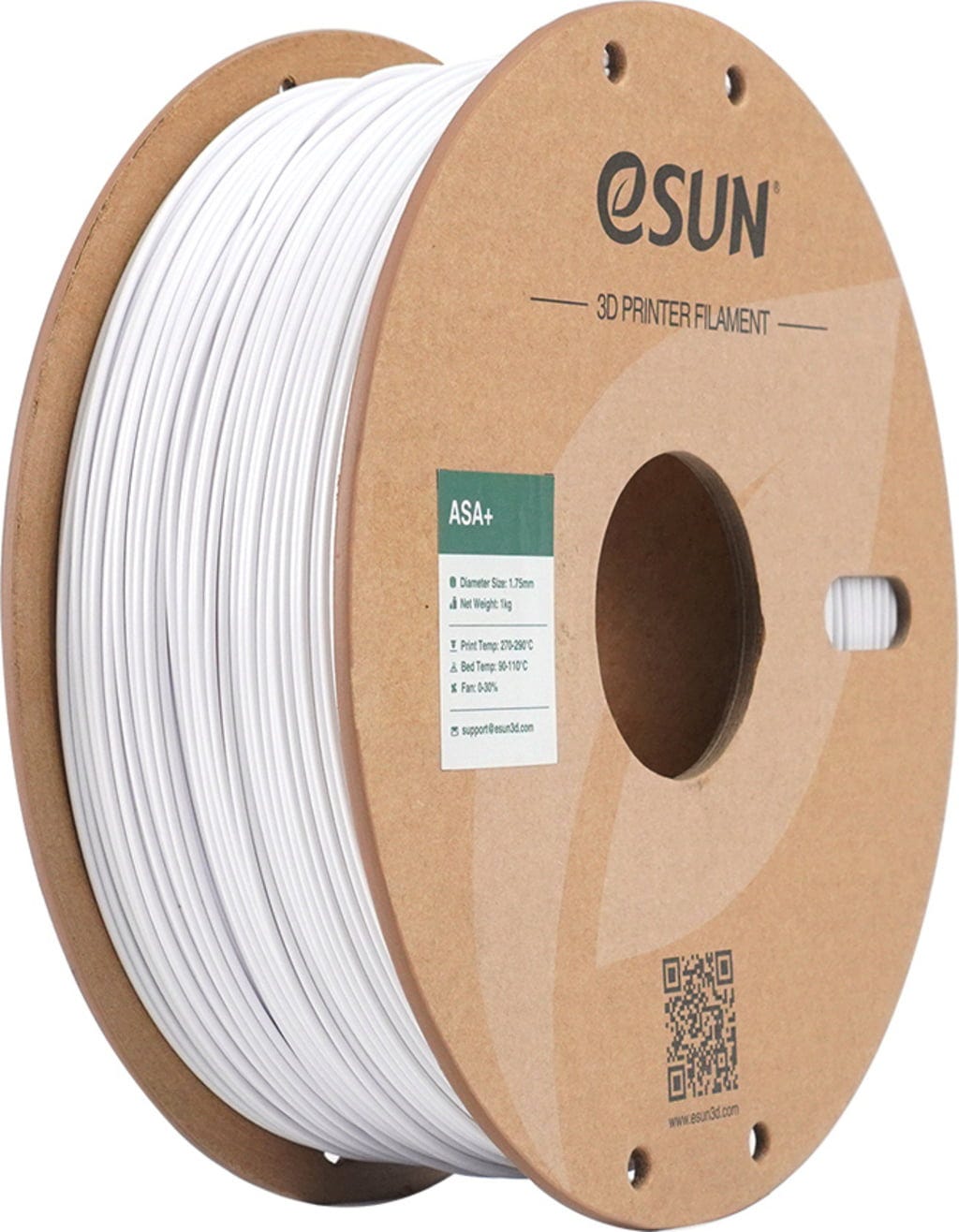 eSUN  ASA+ Cold White, 1,75 mm / 1000 g    Wetterbeständiges Material in Cold White