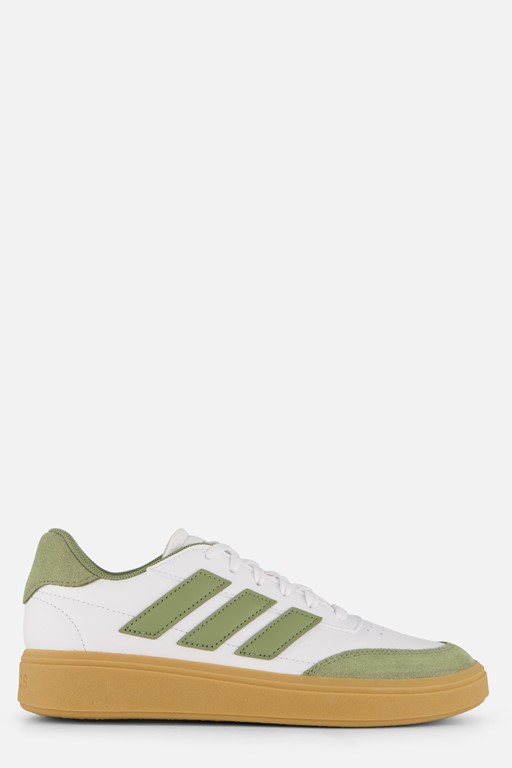 Adidas Courtblock Sneakers wit Imiatieleer