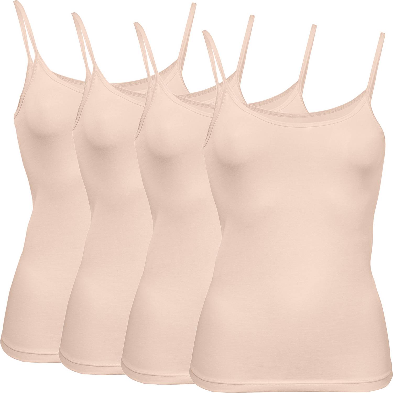 Erwin Müller Single-Jersey Damen-Unterhemd im 4er-Pack