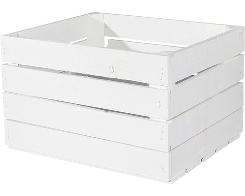 Vintage witte fruitkist 50x40x30 cm