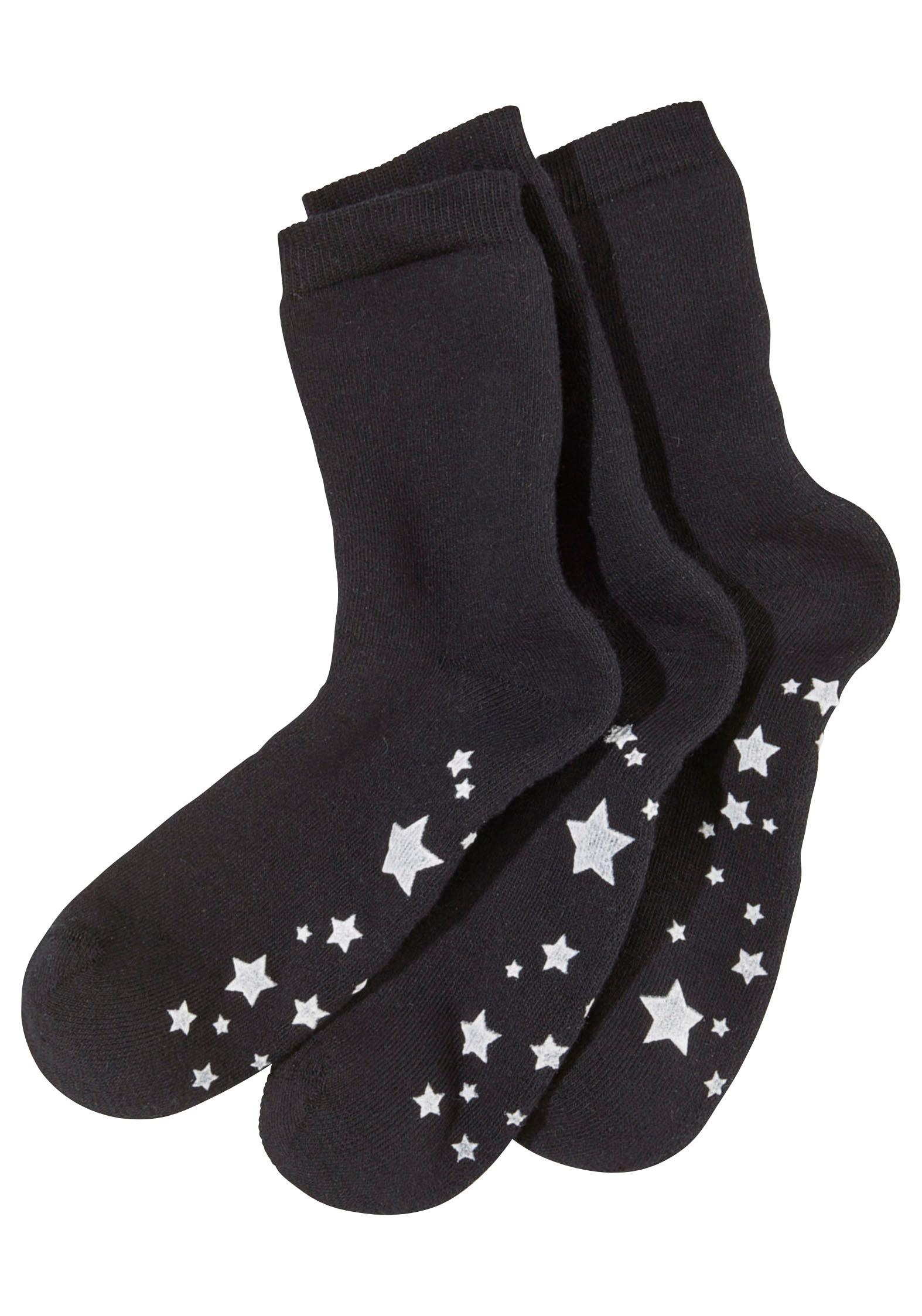 Lavana ABS-Socken Packung, 3 Stk. tlg. mit Antirutschsohle im Sterndesign