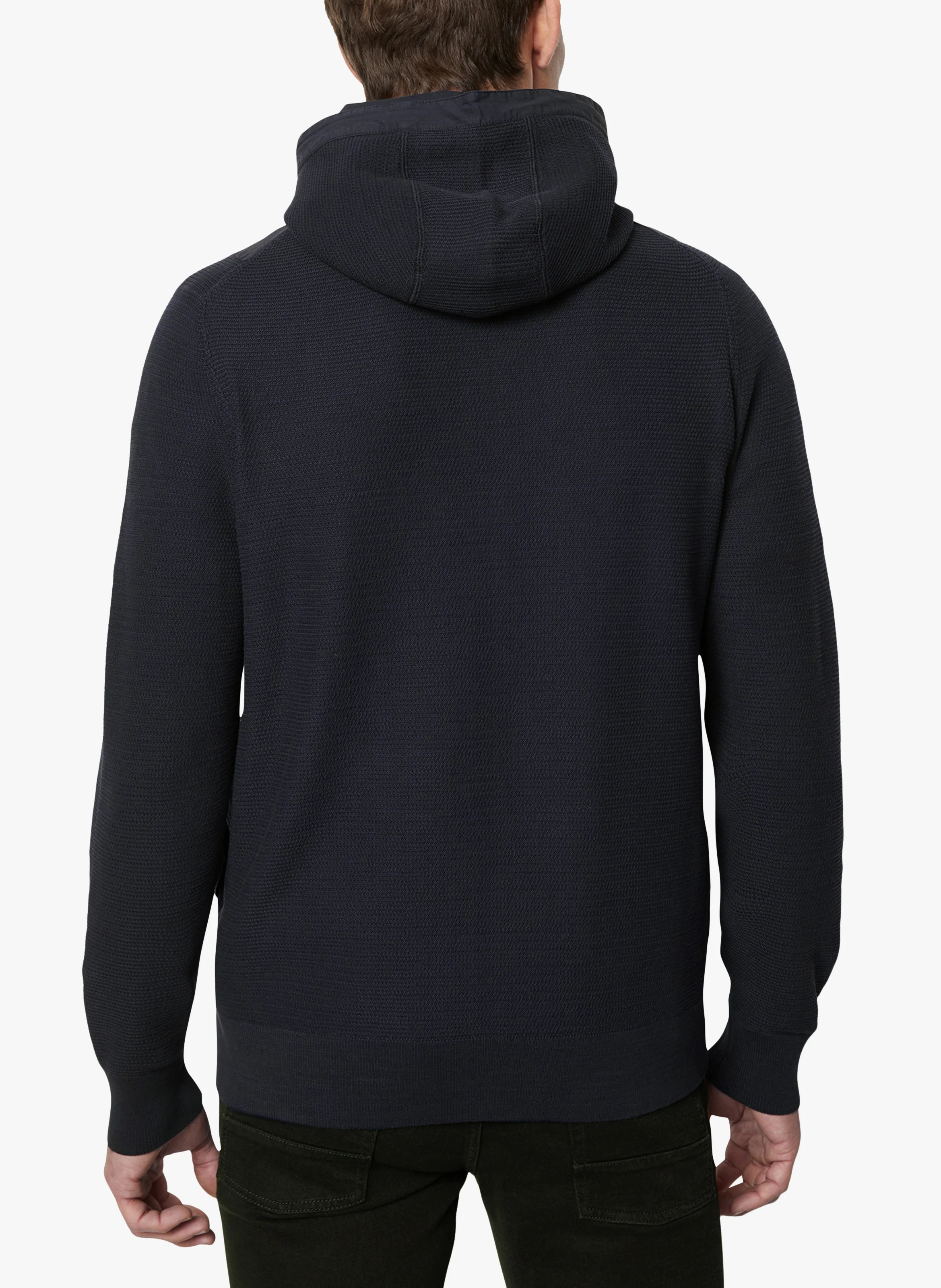 Sweat zippé en coton bio | Bleu