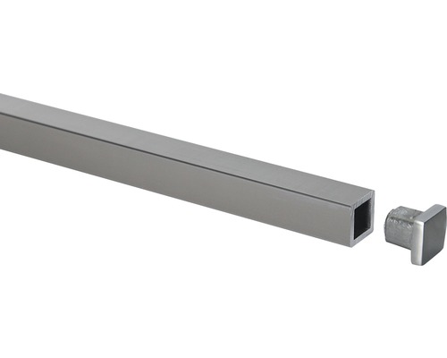 Eindkappen voor vierkante staven, aluminium (verpakking van 5 stuks) (87)