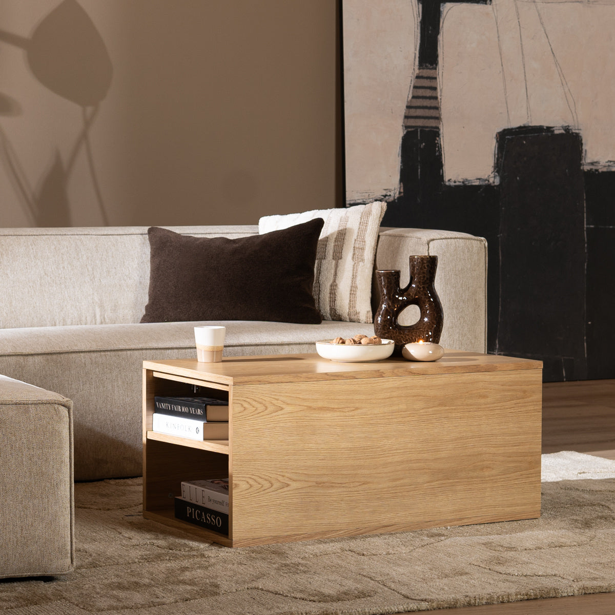 Bronx71 Salontafel Jaxx 88x46 cm blank eiken