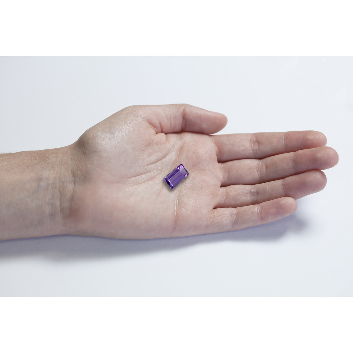 Amethyste rectangle pans coupés