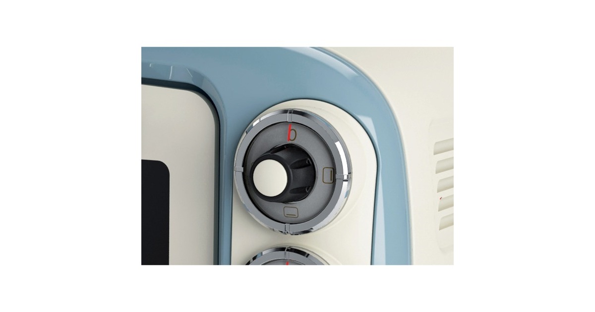 ArieteVintage oven 0979/05 mini bakoven  (Wit/lichtblauw, 18 Liter)