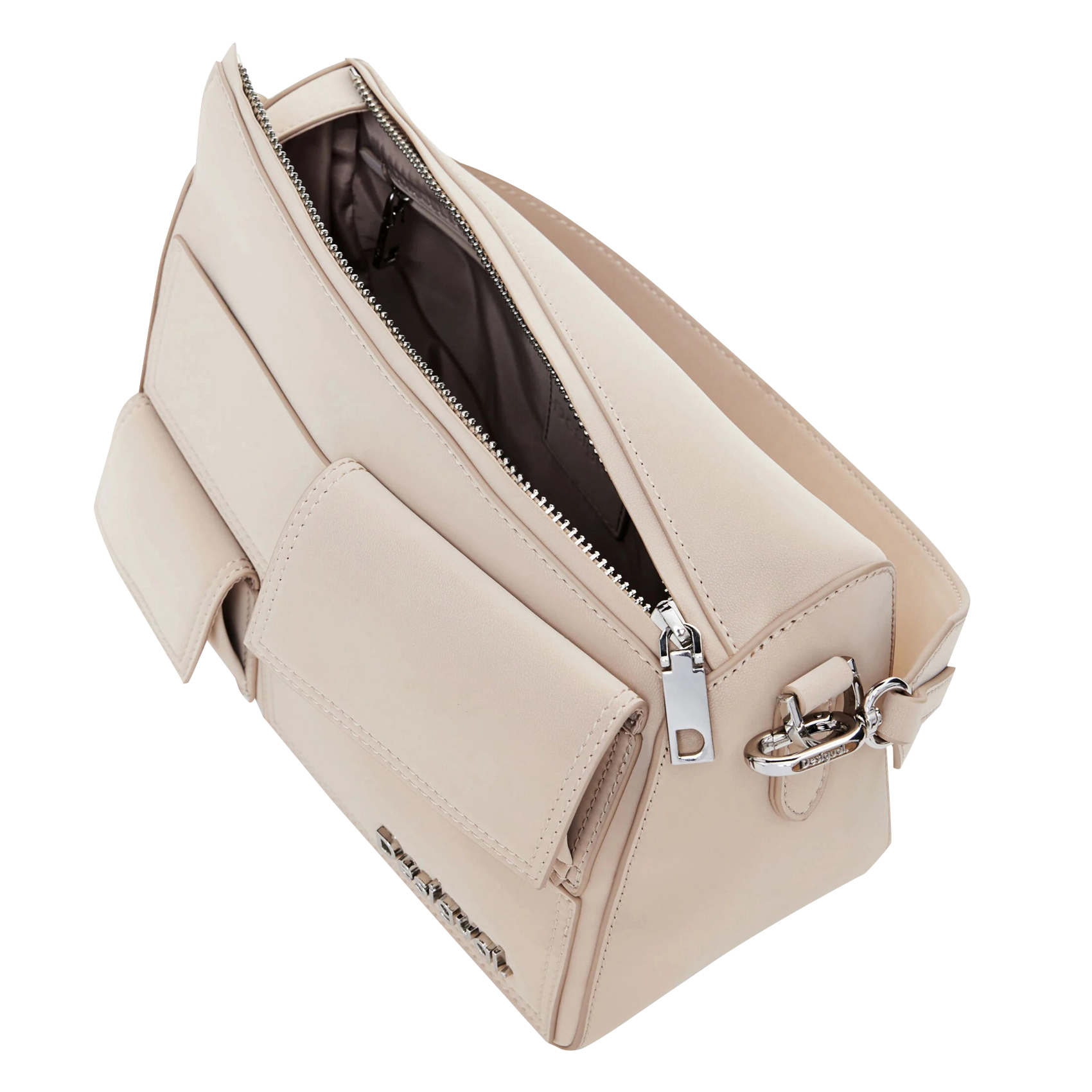 Sac bandoulière effet cuir | Blanc
