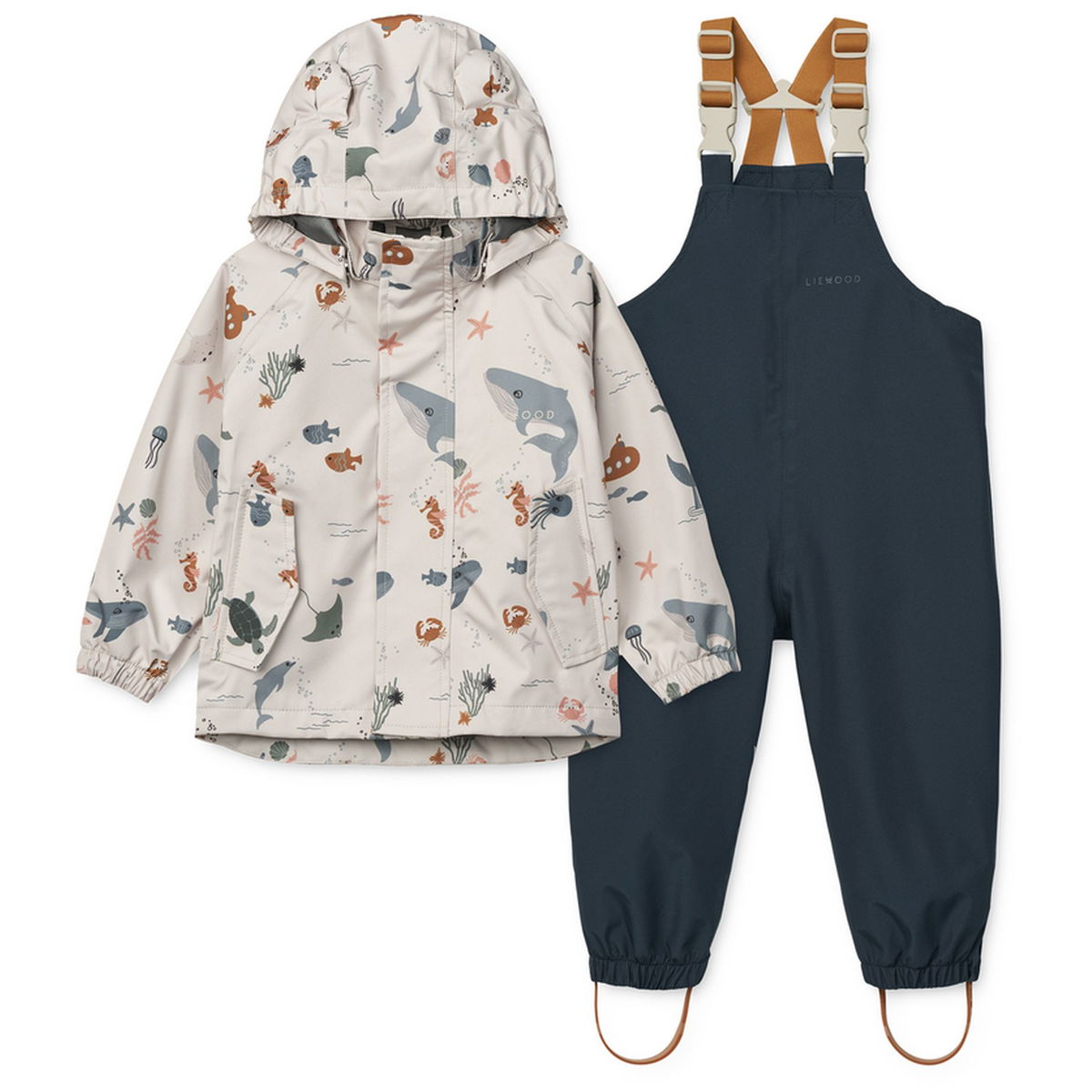 LIEWOODLIEWOOD   Manu Regenbekleidungsset sea creature sandy 80