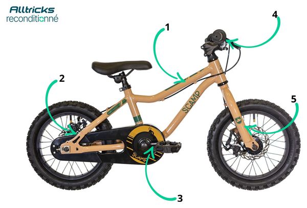 VTT Enfant Scamp SmallFox Single Speed 14'' Marron - Produit Reconditionné