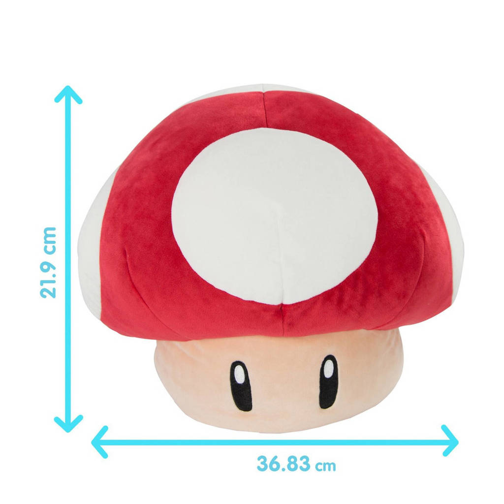 super mario super mushroom mocchi mocchi club knuffel 37 cm