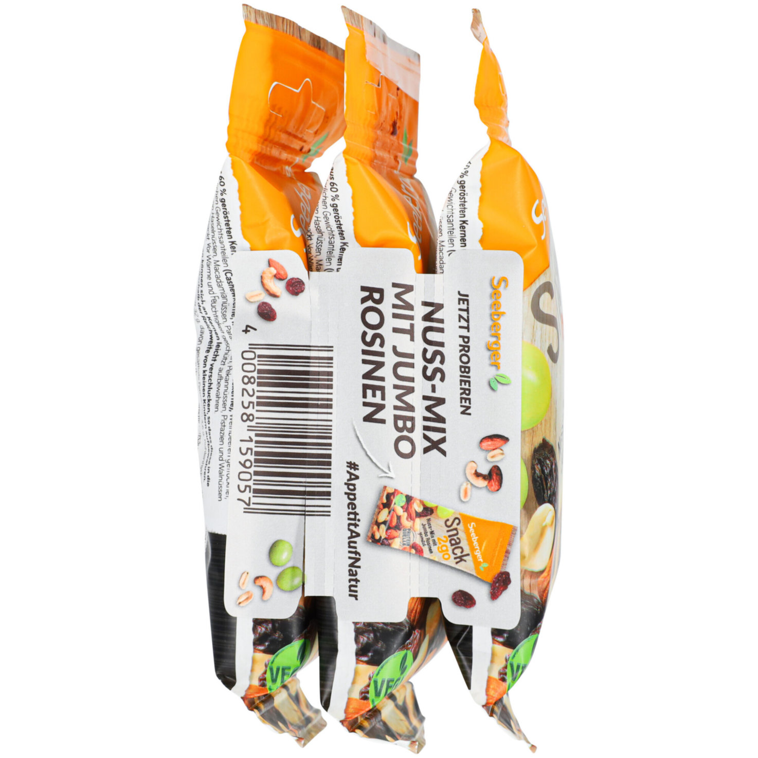 Seeberger Nuss Mix Jumbo Rosinen 3x50g