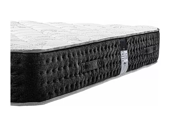Matelas Sérénité (27 cm), ressorts ensachés, mousse haute densité, soutien très ferme, indépendance de couchage, double face, 160x200cm