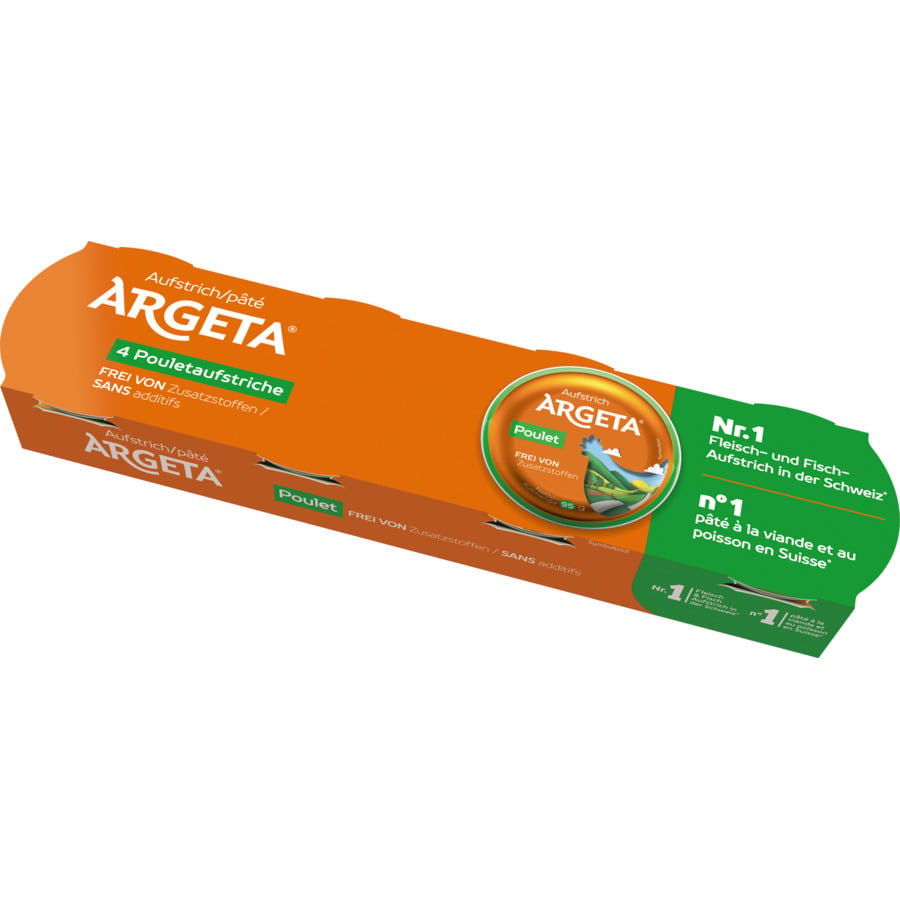 Argeta Hühnerfleisch pikant 4 x 95 g