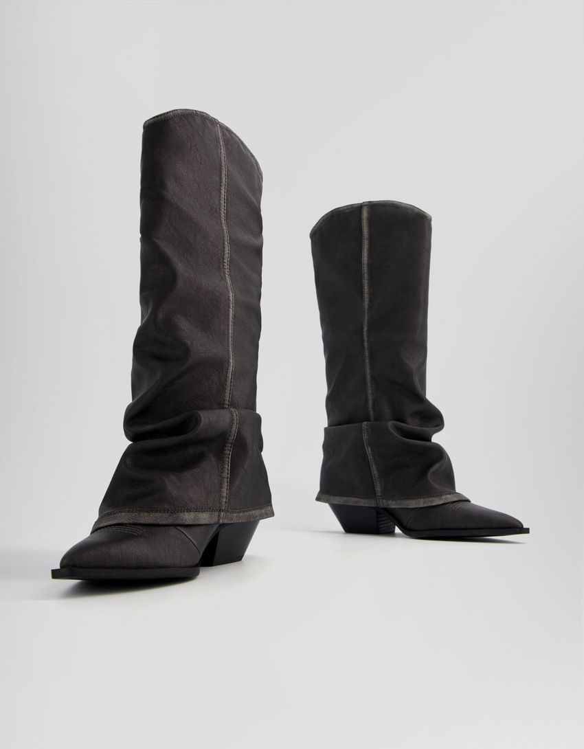 Botas de cowboy dobráveis