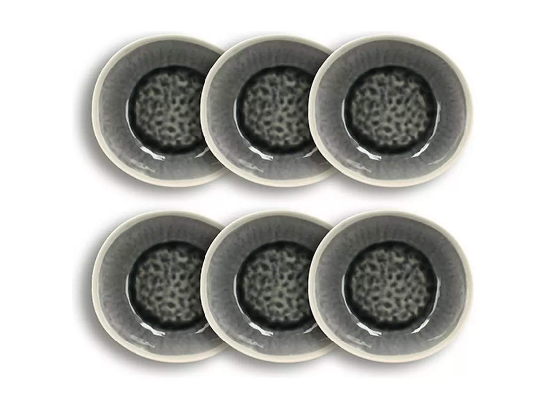Ogo Living - Lot 6 Assiettes Creuses Cap 21cm En Gres