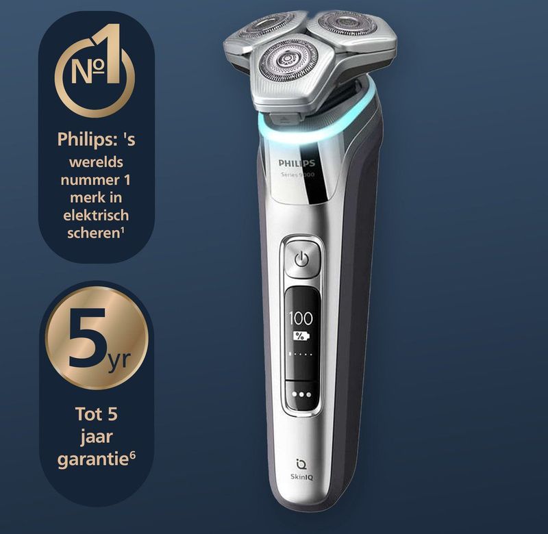 Philips - Shaver 9000 Series S9974/63 - Elektrisch Scheerapparaat - Zilver