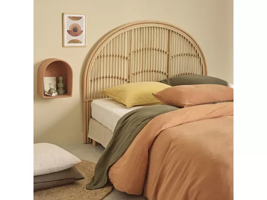 Tête de lit en rotin naturel 140 cm