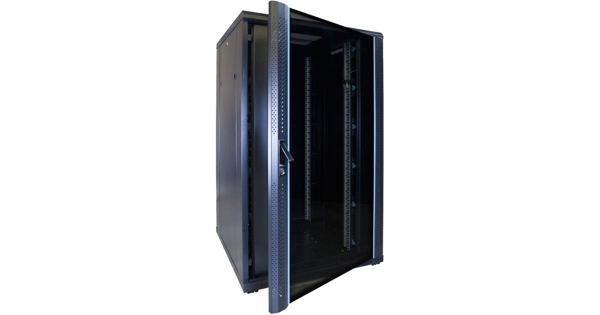 DSI27U serverkast met glazen deur - DS8827 server rack  (Zwart, 800 x 800 x 1400mm)