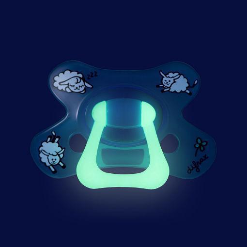 Difrax Fopspeen dental 6+ glow in the dark 1st