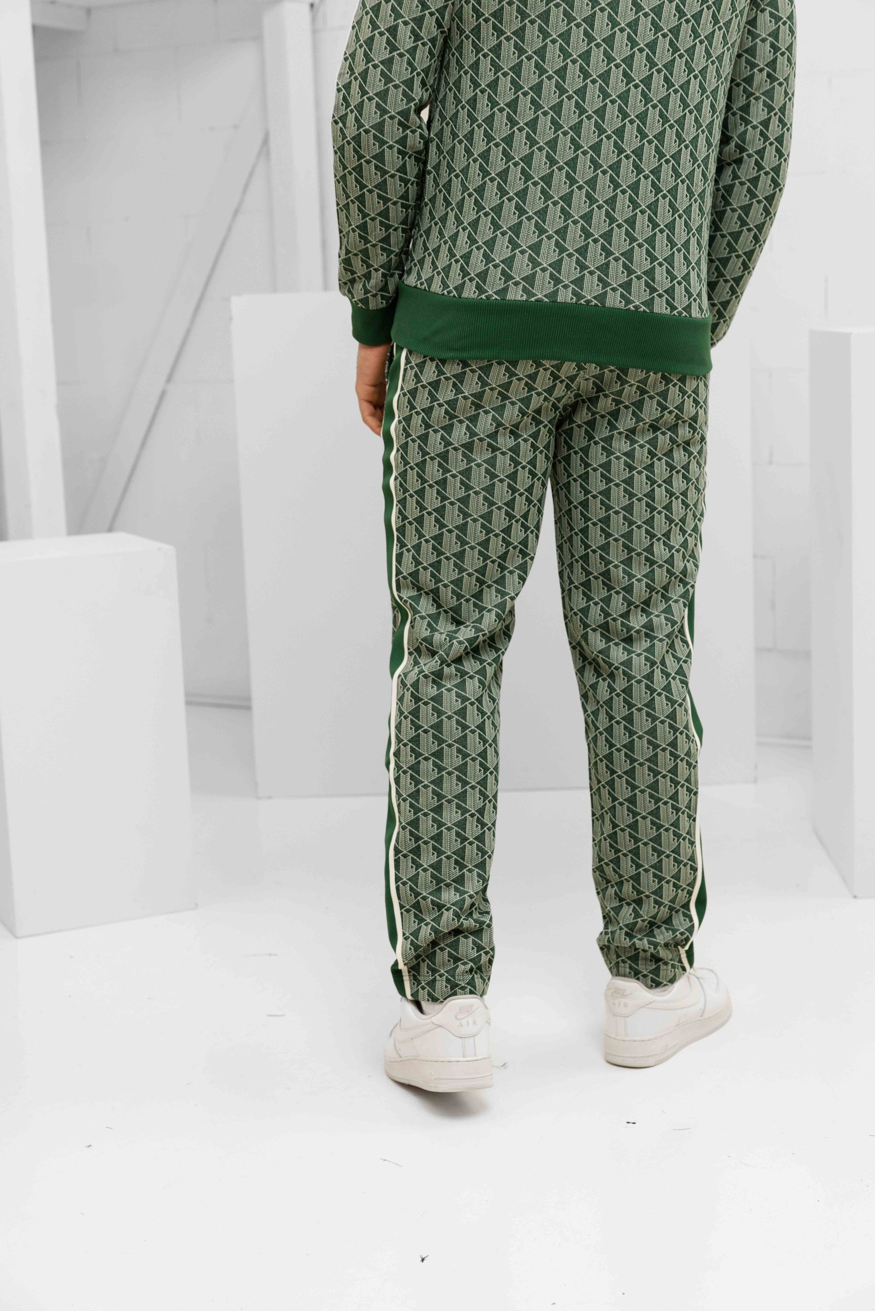 Lacoste Paris Jacquard Trainingspak Heren Groen