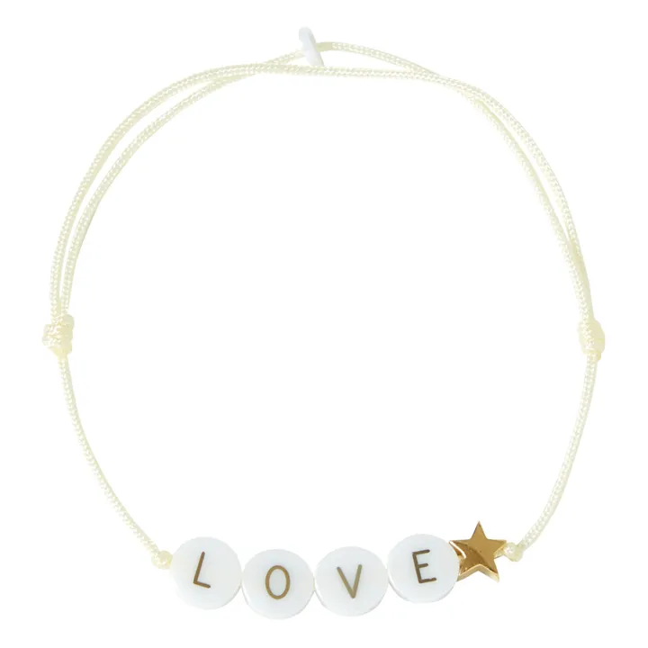 Bbuble Bracelet Love Perles Céramique Bbuble x Smallable | Vanille