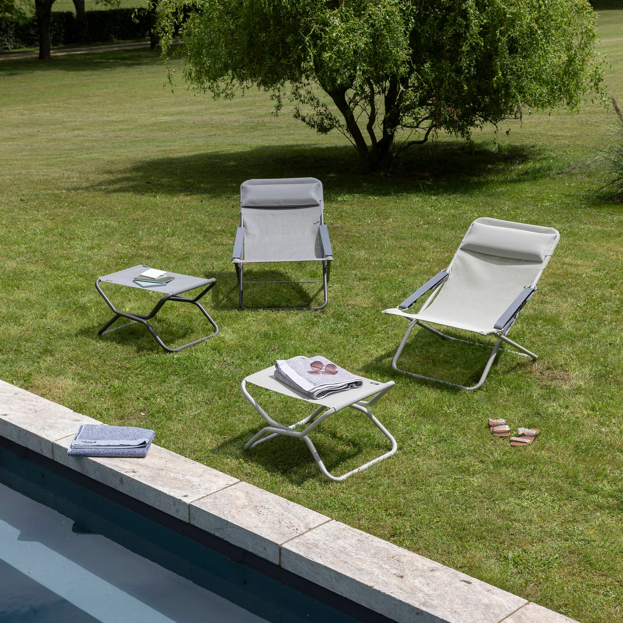 Klappbare Fußstütze / Hocker Next Batyline® Iso Beige Seigle-Seigle