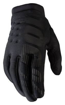 Paire de Gants Femme 100% Brisker Noir / Gris