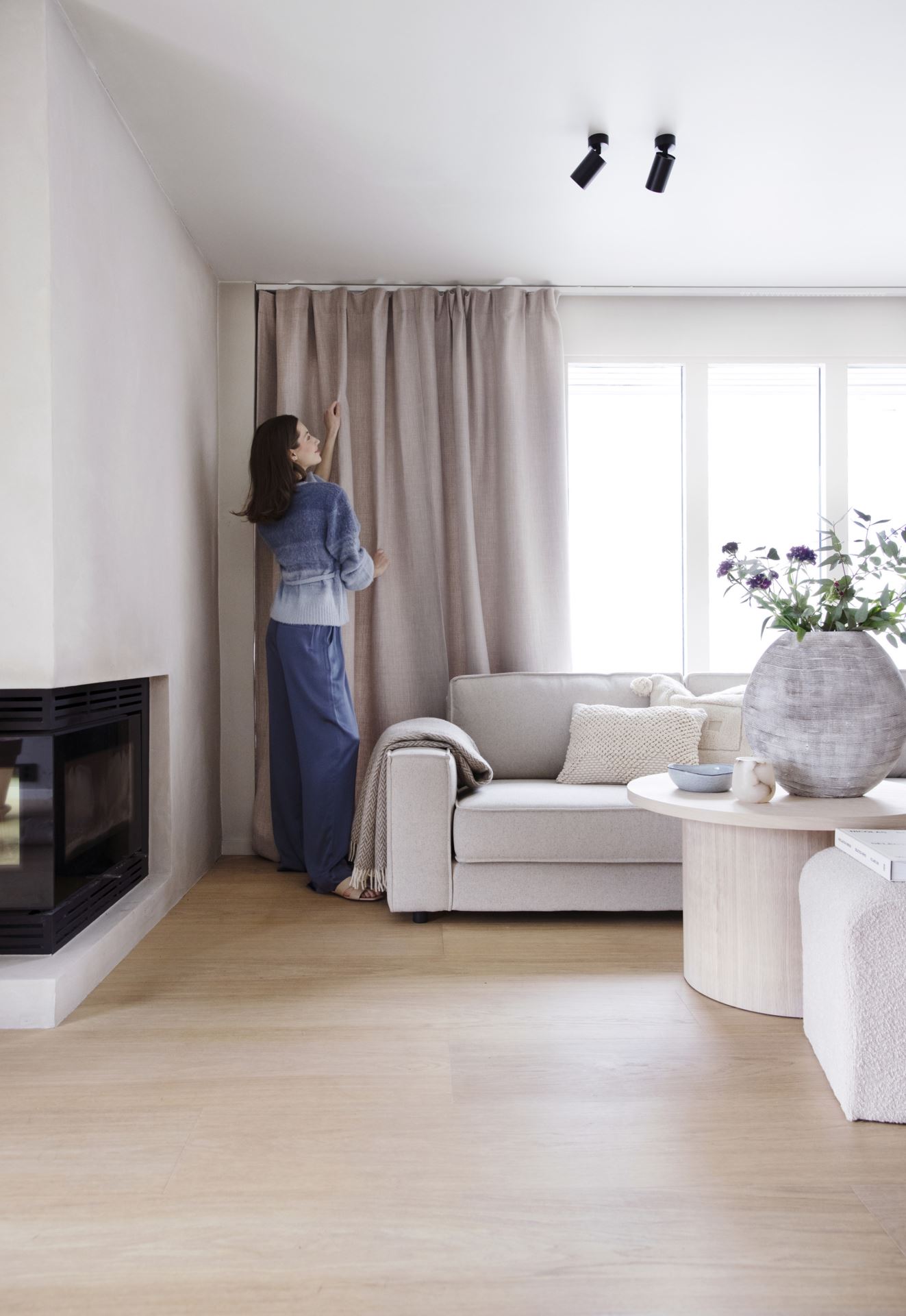Lysdempende gardin offwhite - 140x240cm 7cm