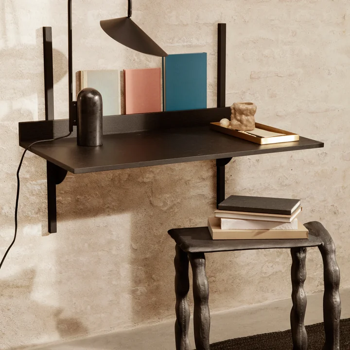 Ferm Living - Sector Schreibtisch, Eiche / Messing