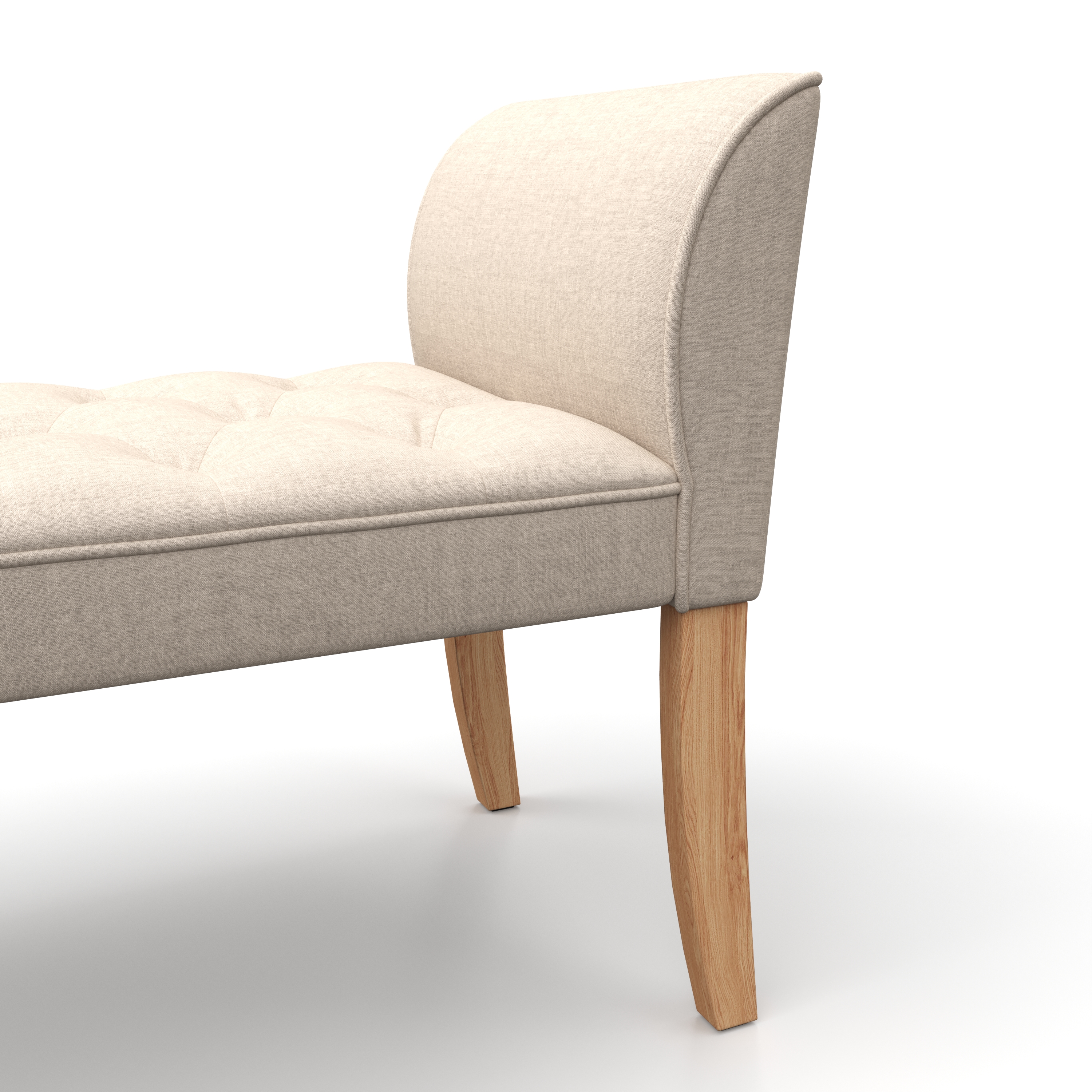 Sitzbank mit Lehne LUBA beige