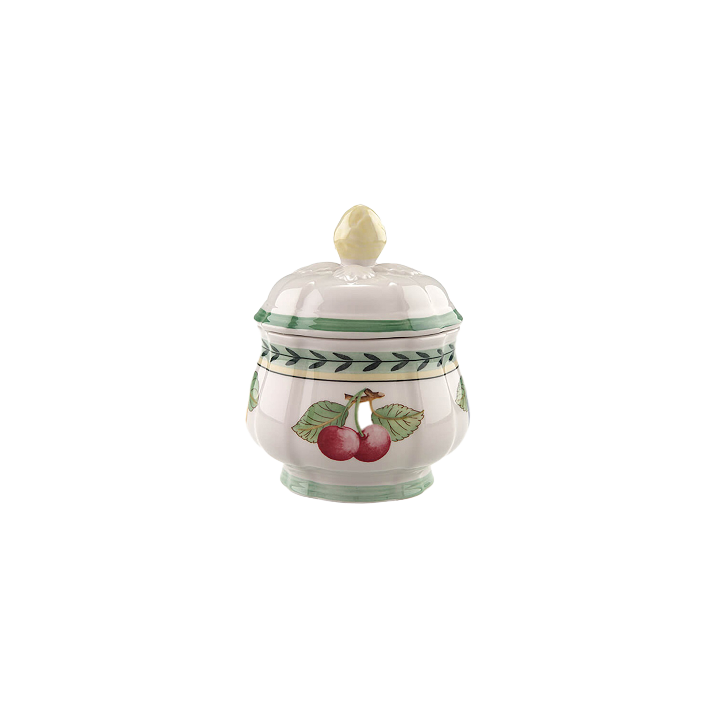 French Garden Sugar bowl Multi-colored, 12.2 oz, Premium Porcelain