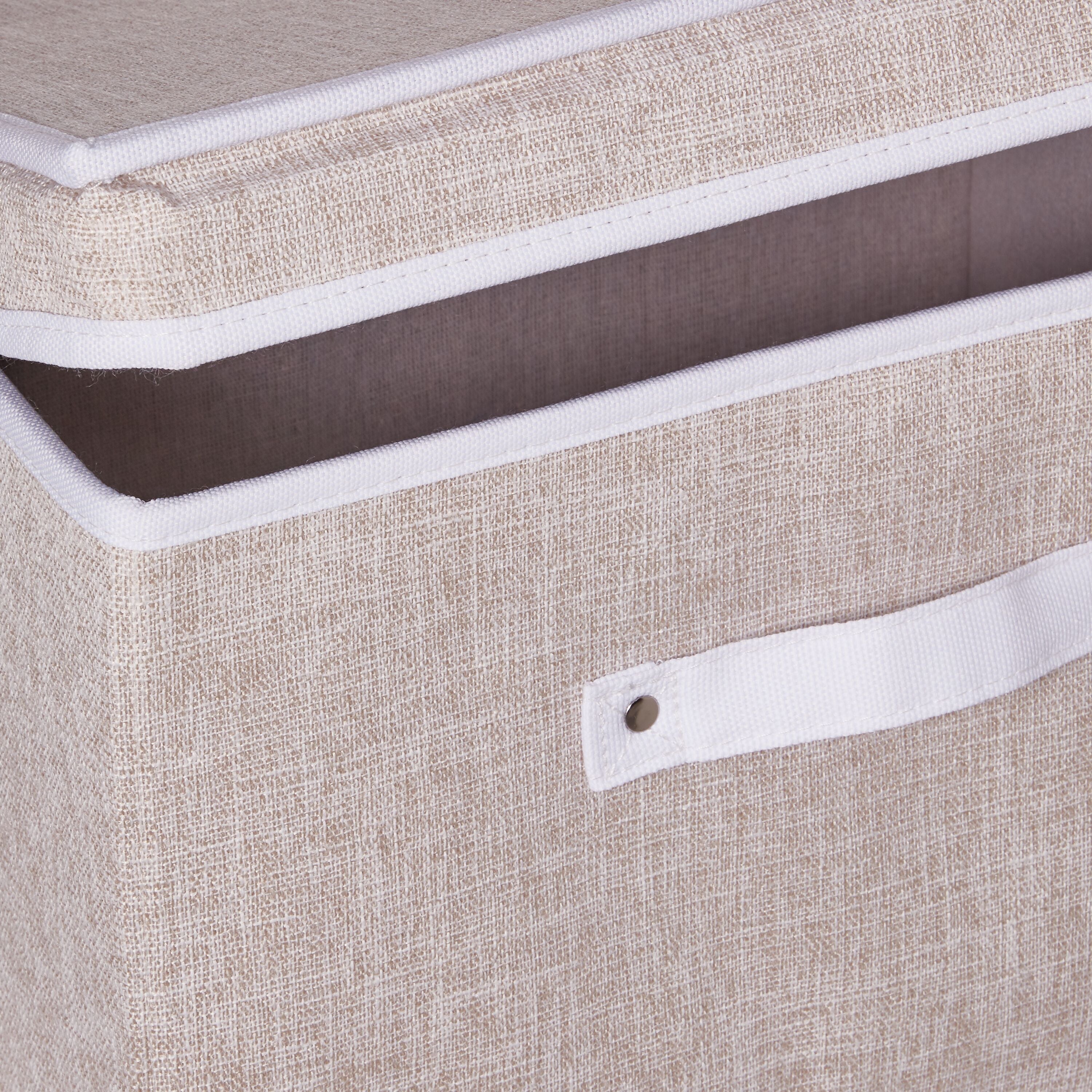 BIANCA Aufbewahrungsbox - Beige / B: 25.0 cm x T: 37.0 cm x H: 22.0 cm