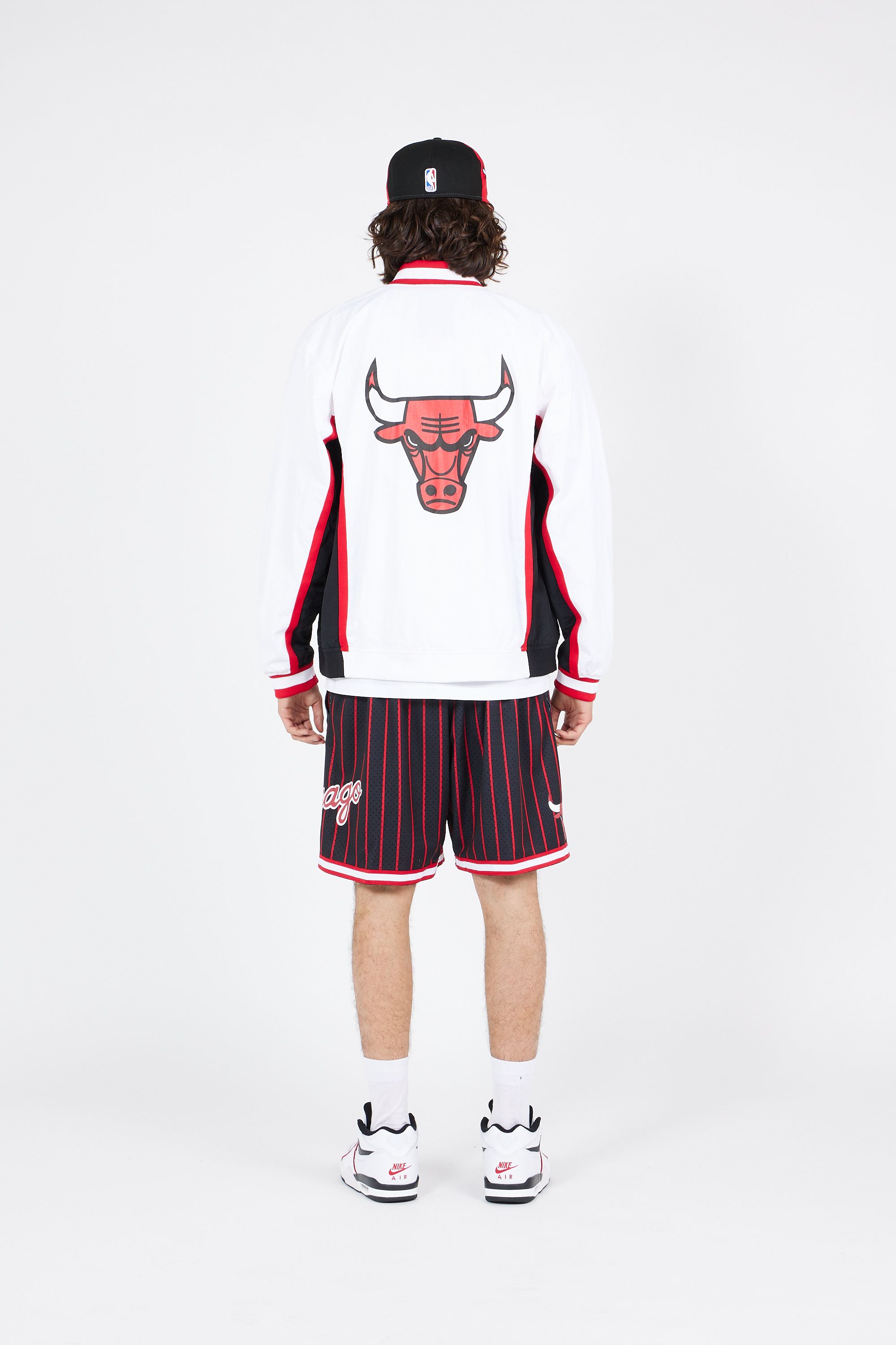MITCHELL & NESS Veste AUTHENTIC WARM UP Blanc