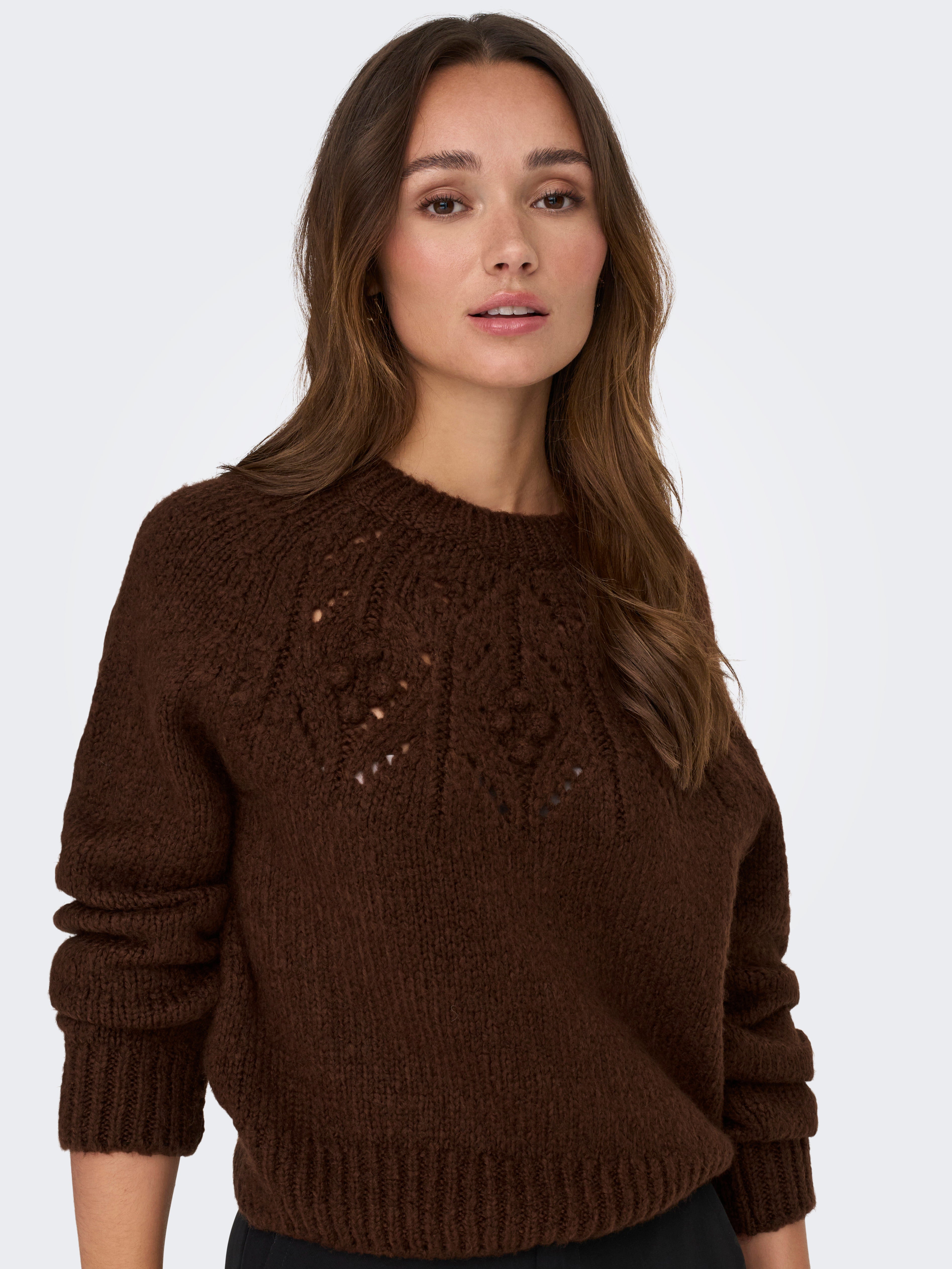 JDYDINEA Strickpullover Fondue Fudge