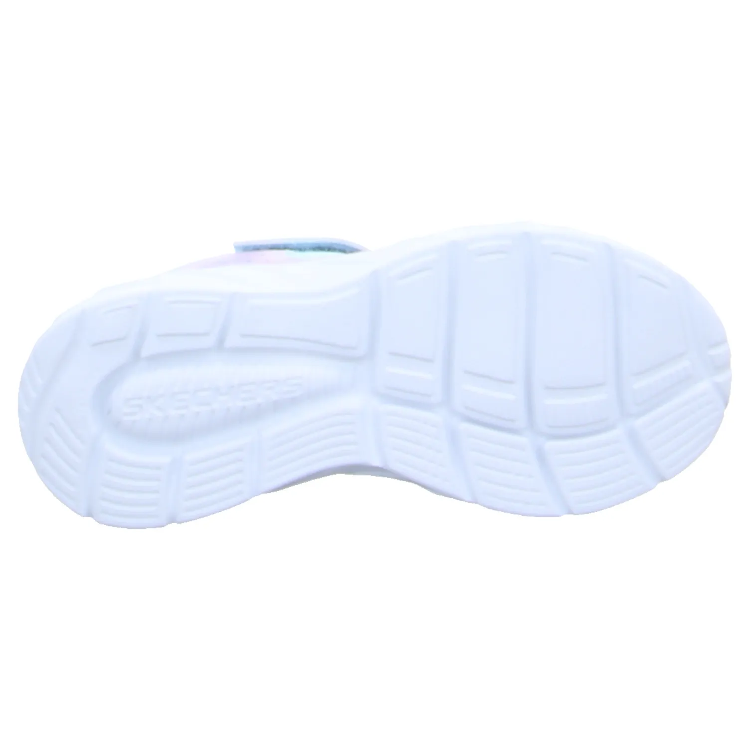 SKECHERS Mädchen-Halbschuh Klett Hellblau Textil  Sneaker