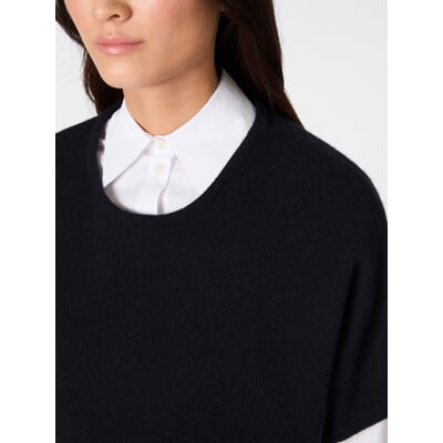 Damen-Strickpullunder, Schwarz