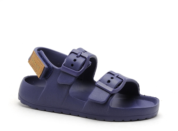 Shoo pom mules et sabots enfant surfy buckles bleu