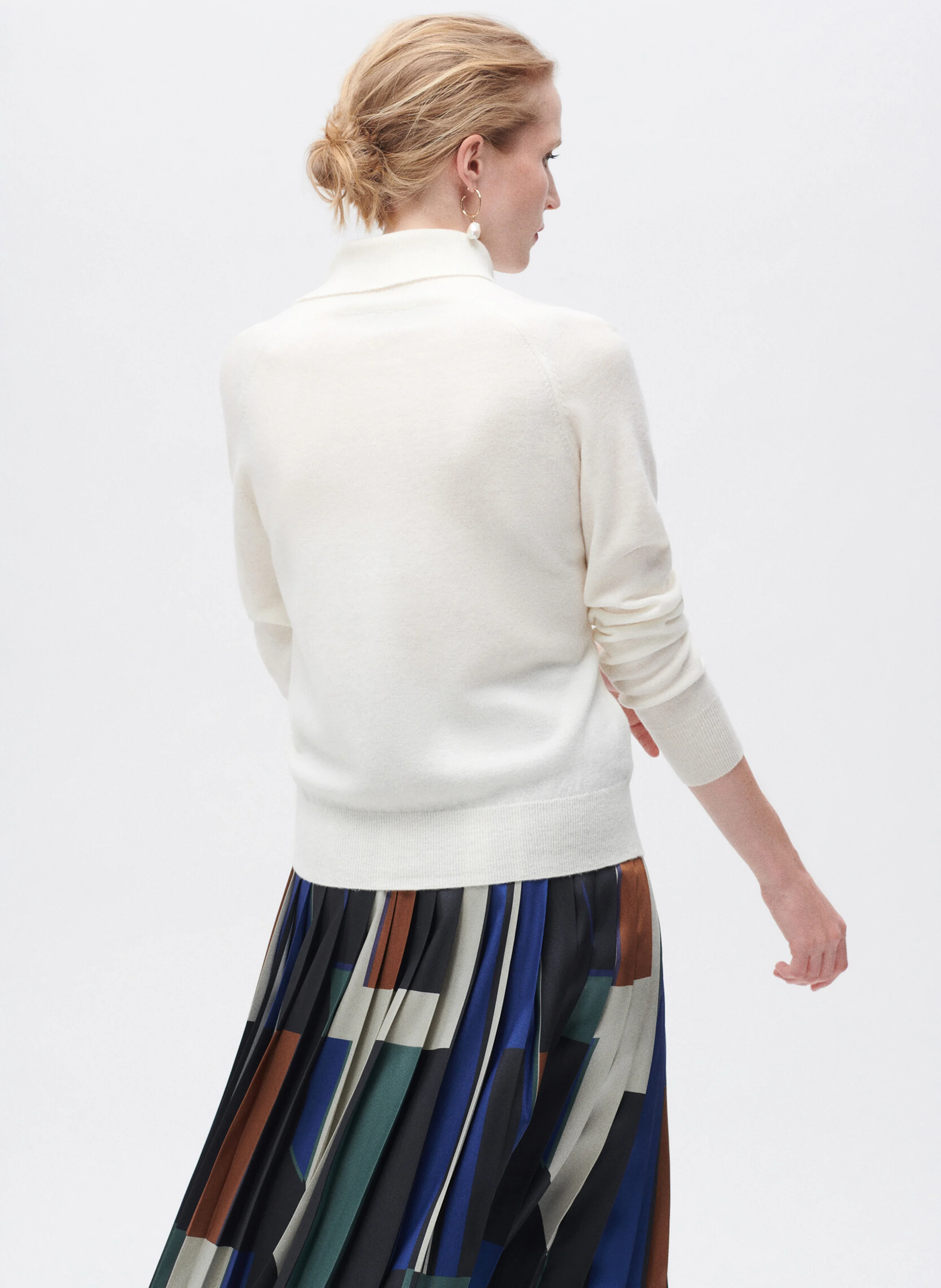 MELISSANDRE - Pull col à revers en laine | Beige