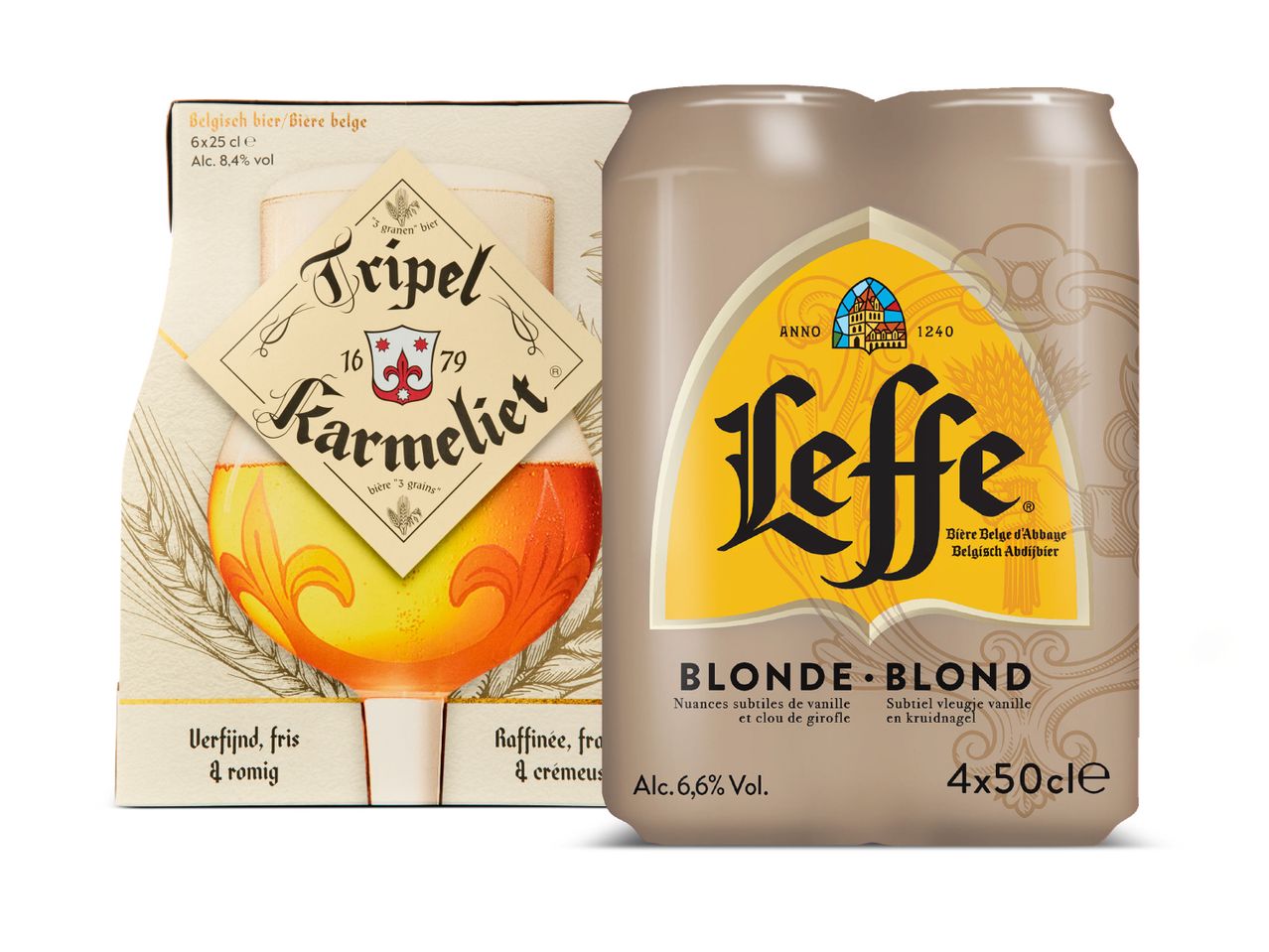 Leffe 0.0, Leffe blond of Tripel karmeliet